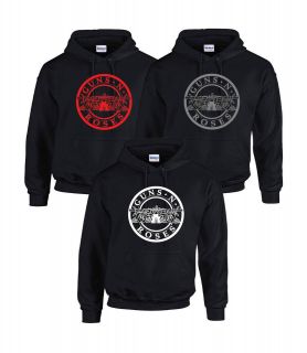 Guns N Roses Hoodie Hooded Top   All Sizes S   XXL   Black And Red 