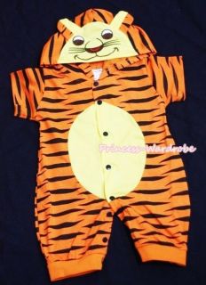 HALLOWEEN Baby Toddler TIGER One Piece Junpsuit Outfit UNISEX Costume 