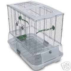 VISION II MODEL LO1 LARGE BIRD CAGE W/ FOOD&H2O DISHES