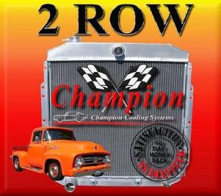 1953 1954 1955 1956 Ford F100 Pickup Truck 2 Row Aluminum Radiator