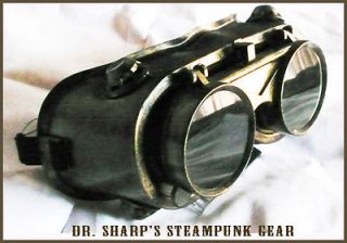Steampunk Goggles, One of a Kind Costume Gear, Custom Color, Direct 