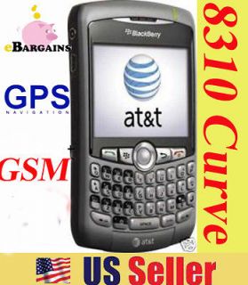   Blackberry 8310 Curve GPS GSM Cell Phone AT&T MobileTitanium UNLOCKED