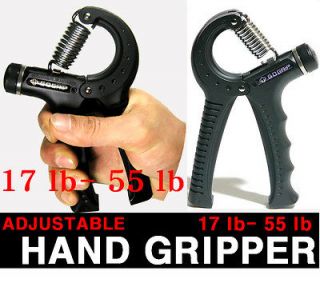 Adjustable HAND GRIPPER 17~55 lb grip exerciser wrist strength 