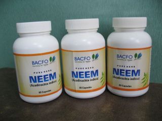 Bacfo Neem 500mg Capsules   Forget Psoriasis Acne Eczema Halitosis 