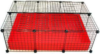 NEW Covered Cube & Coroplast Guinea Pig Cage 2x3 Grid C&C   Small
