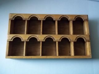 Pier 1 Wood hanging display case/organizer​. Pre owned.