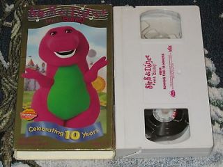 SING & DANCE WITH BARNEY CELEBRATING 10 YEARS~VHS VIDEO~ACTIMATES~FREE 