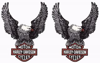 HARLEY DAVIDSON UP WING EAGLE DECAL PAIR