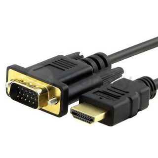 6FT VGA Male to HDMI Male Heavy Duty Cable For PC TV