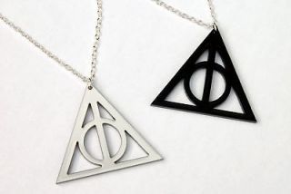HARRY POTTER deathly hallows symbol necklace pendant