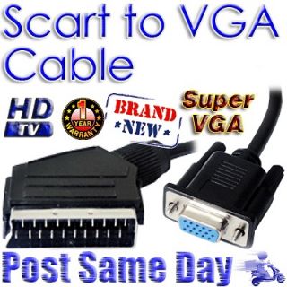   To 15 pin VGA SVGA Female HD TV LCD DVD Plug Cable 1M 1.5M 2M 2.5M 3M
