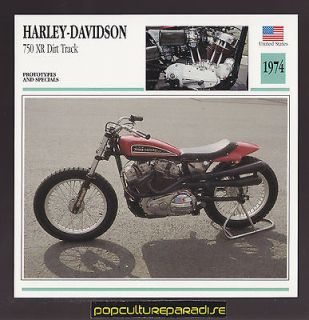 1974 HARLEY DAVIDSON 750 XR DIRT TRACK RACER Bike MOTORCYCLE ATLAS 