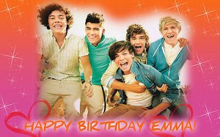 ONE DIRECTION 2 Edible Cake Image Frosting Sheet Topper
