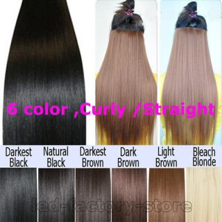   ★ synthetic clip in hair extensions 5 clips for 2012 human favored