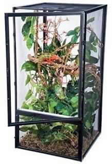 Penn Plax Medium Screen Habitat HD Cage for Reptiles, 18 by 18 by 36 