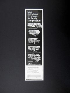 AMF Skamper 5th Wheel Travel Trailer RV Campers 1973 print Ad 