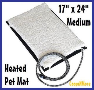   MEDIUM 17X24 HEATED PET MAT★KEEP YOUR DOG CAT RABBIT HOUSE WARM