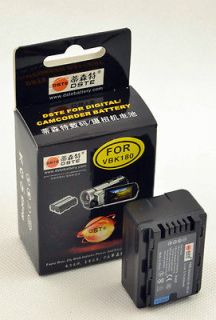  VBK180 Battery for Panasonic HDC SD90 HDC TM90 Show Battery Level new