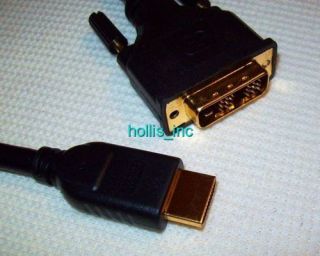 New 6 ft Gold DVI D To HDMI Adapter Cable TV DVD Player