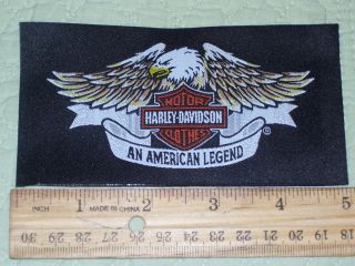 HARLEY DAVIDSON MOTORCYCLE SEW IN or ON CLOTHING LABEL