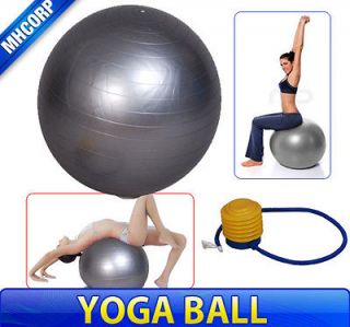   Stability Ball Yoga Home Workout Exercise Fitness Ball + Air Pump