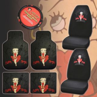 New Betty Boop Car Seat Covers Floor Mats Accessories