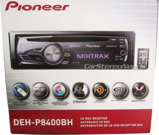   DEH P8400BH CAR CD/IPOD/iPHONE/ USB AUX PLAYER HD RADIO BLUETOOTH