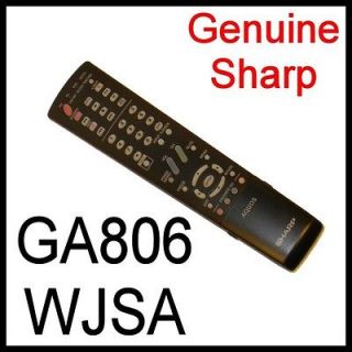 SHARP Aquos Remote Control LCD HDTV hd tv GA806WJSA LC 40LE700UN LC 