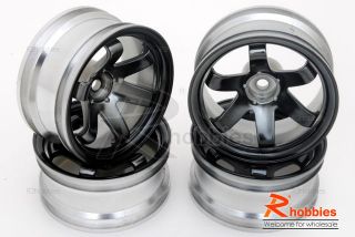   RC R/c Racing Touring DRIFT Car 6 Spoke 9mm LP26 DRIFT Wheel Rims 4pcs