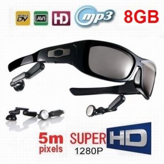 Polarized Super HD 8GB Spy DVR Video Camera  Sunglasses, Detachable 