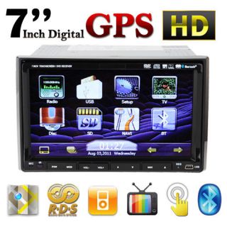 On Sale 2 Din 7 In Dash Car DVD Player GPS HD PIP Ipod Bluetooth 