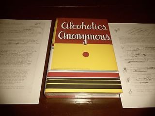 AA Alcoholics Anonymous BIG BOOK 1st Edition plus Prints & Manuscript 