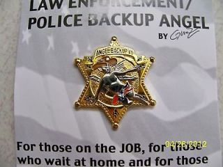   star, Police, Policeman, Law enforcement, 1 guardian angel pin New