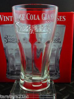 Snap on Tools 4 Piece Vintage Cola Glass Set w/ 25 Vintage Cola Glass 