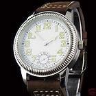   white dial MECHANICAL 6498 Sea Gull 3620 manual wind unsex Watch 075