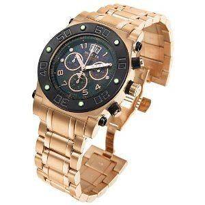 INVICTA MENS RESERVE SPEEDWAY CHRONOGRAPH MOTHER OF PEARL ROSE GOLD 