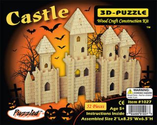 Castle 3D Puzzle Wood Craft Construction Kit