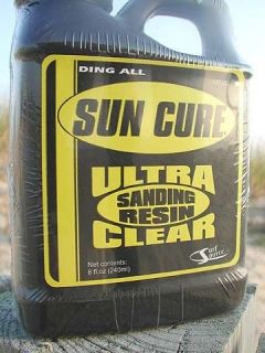 Sun Cure Fiberglass Sanding Resin, 1/2 Pint