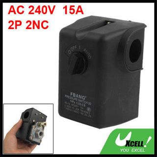 AC 240V 15A 2P 2NC 0.55 0.8MPa Air Compressor Pressure Switch Xijlo