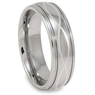 Infinity Laser Mens Tungsten Wedding Bands Ring Size 3 18