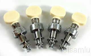 string banjo geared Chrome plated Brass tuners Ivory color button 