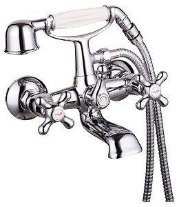 New Chrome Bathroom Clawfoot Bath Tub Faucet With Handheld Shower Set