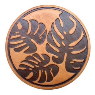   Hawaii Branded Wood Coasters MONSTERA PLANT DESIGN SET OF 4 #70370
