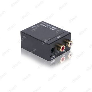   Audio to Digital Optic Coaxial RCA Toslink Signal Converter Adapter