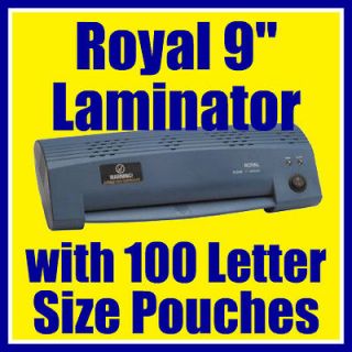 Royal PL2100 Laminating Machine with 100 Letter Pouches