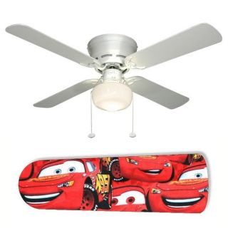 Ceiling Fan with Lamp   Lightning McQueen Cars