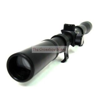 20 4x20 Air Rifle Scope w/ Mounts Hunting crossbows 3/8 Rings