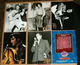 Rare Unreleased Elvis Presley Giant 5 Card Set EPE 5x7 Gold Embossed