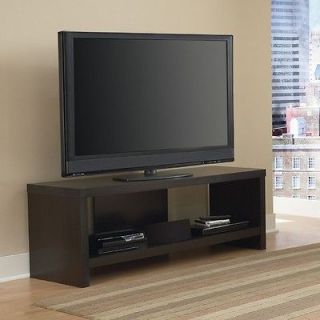 Black TV Stand Flat Screen Inch Television Entertainment Center BRAND 