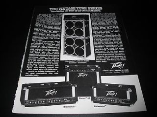   Tube Series Amplifiers Roadmaster w/ Scorpion 1985 Magazine Print Ad